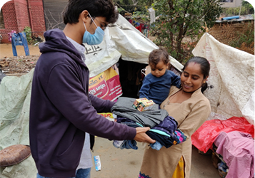 Clothes to the needy